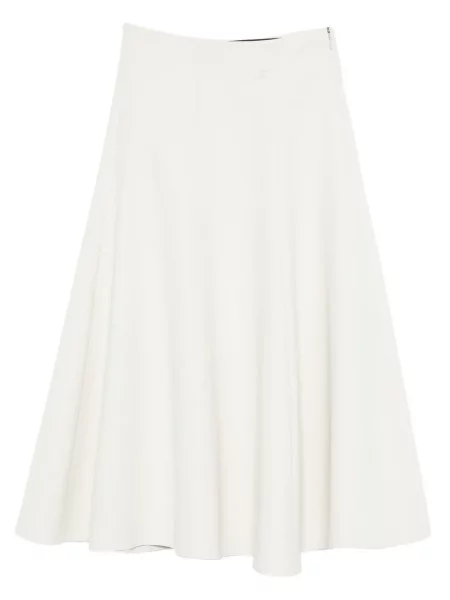 Trapéz midi szoknya Jacquemus fehér