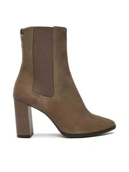 Calvin Klein Botine cu | piele întoarsă bej