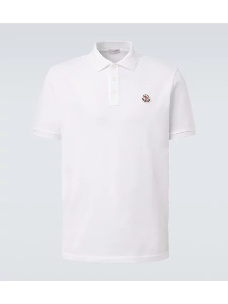 Tricou polo Moncler alb