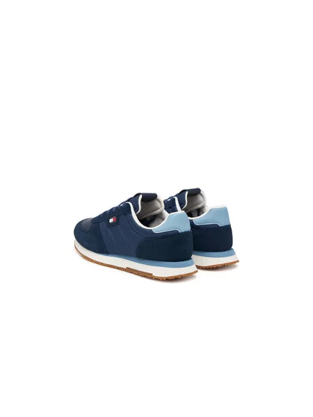 Tenisice Tommy Jeans Tj Runner Flag Mix Tamnoplava