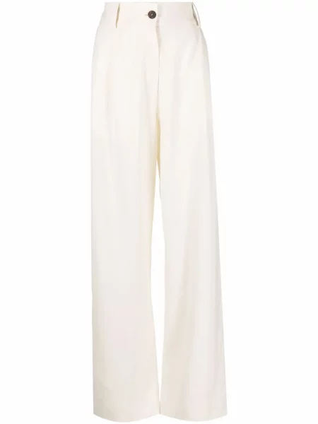 Pantaloni Studio Nicholson cu talie înaltă