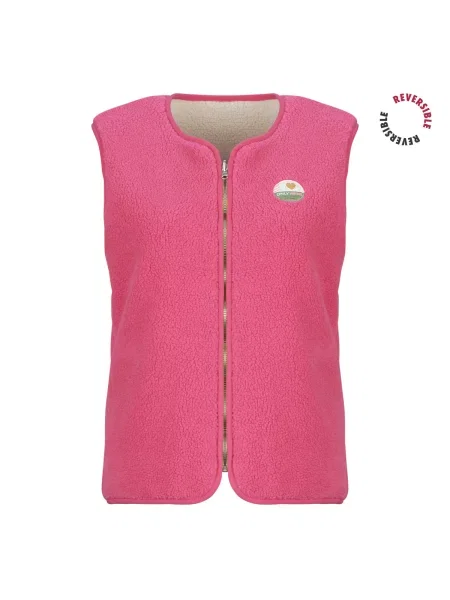 Vestă Only reversibilă teddy roz