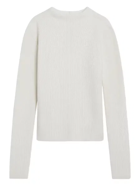 Sweter Rick Owens prążkowany biały