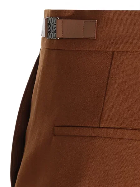 Pantaloni Max Mara cu cataramă maro
