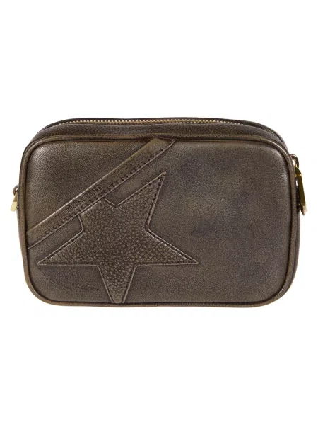 Mała mały torebka skórzana Golden Goose skórzana złota