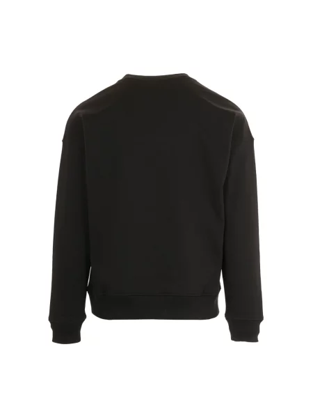 Diesel Bluzy Mężczyzna S Sweter z Logo Microdiv czarny