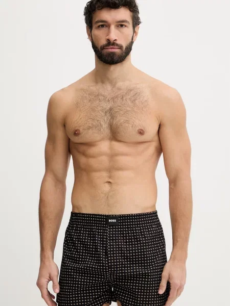 BOSS bokserki 2P Boxer S. CW Peach czarne