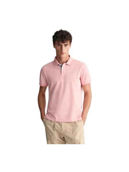 Koszulka polo Gant różowa