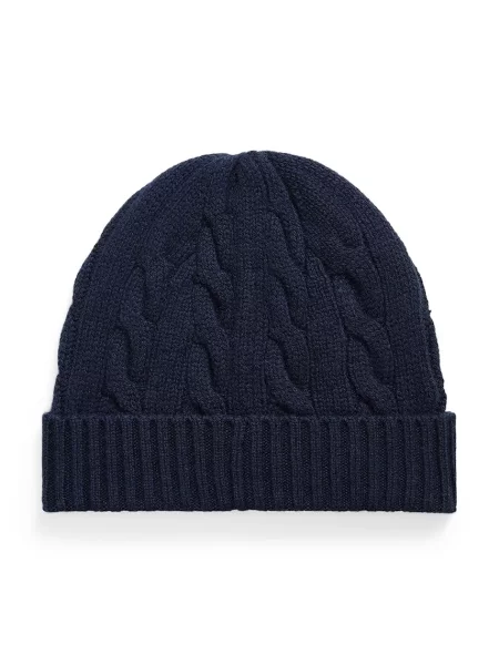 Căciulă Polo Ralph Lauren de lână albastru
