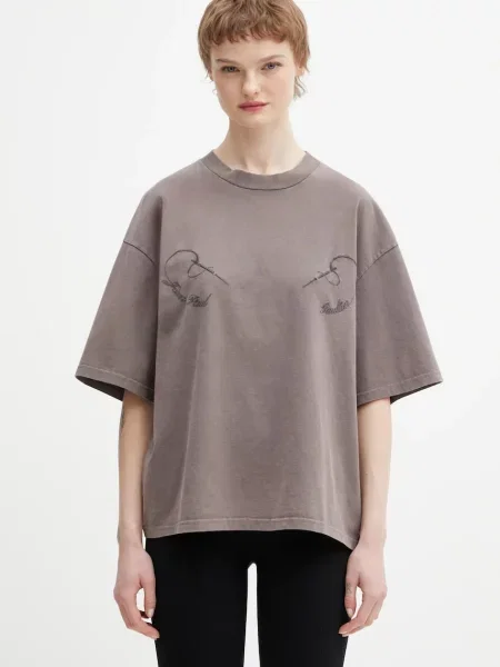 Jean Paul GAULTIER tricou din Needles maro