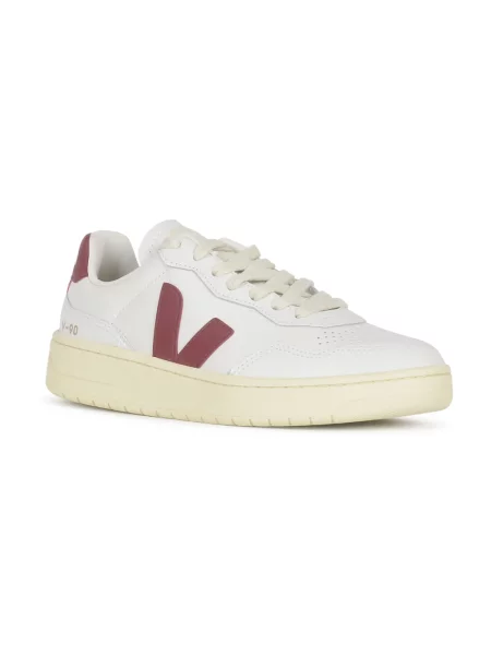 Veja Leather Ext White Marsala Kobiety Buty sportowe Veja Size: 7 biały