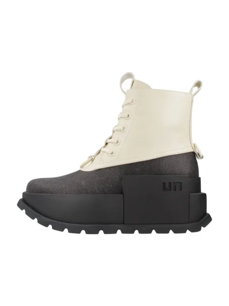 Botine United Nude cu platformă bej