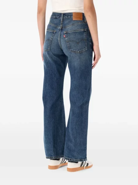 Levágott öves magas derekú szoknya Levi's® fekete