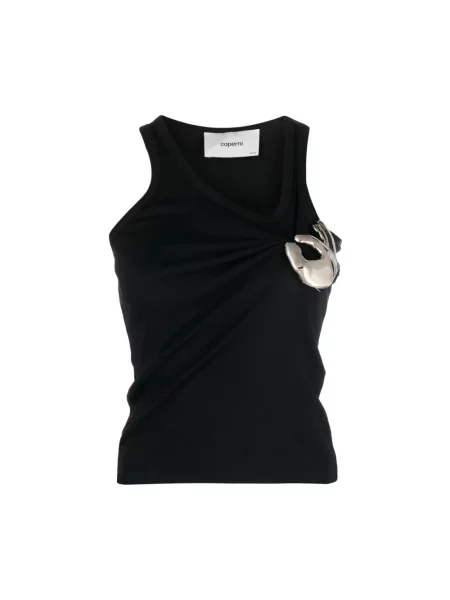 Top Coperni asymetryczny czarny