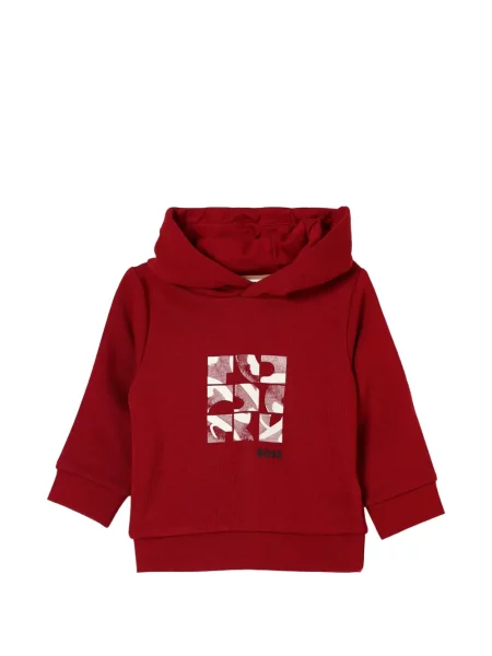 Dětska mikina s kapucí Bosswear červená