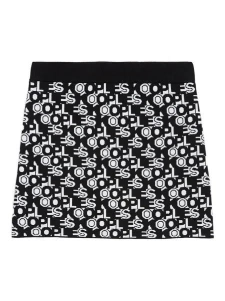 Fusta mini The Kooples tricotate negru
