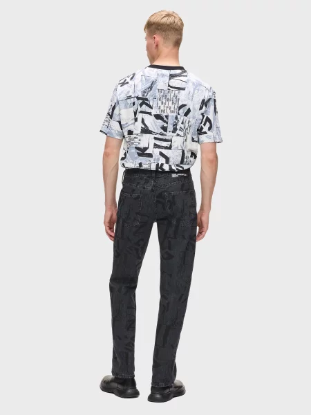 Прямі джинси Karl Lagerfeld Jeans чорний