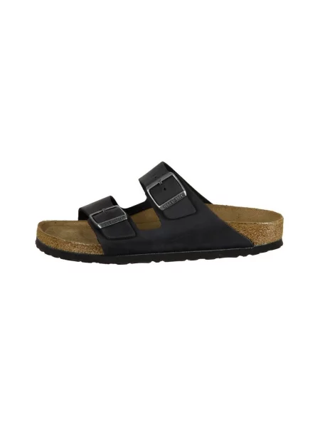 BIRKENSTOCK Arizona LEOI Úzké černé žabky hnědé
