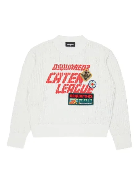 Sweter dziecięcy Dsquared2 biały