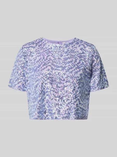 T-shirt o krótkim kroju z cekinami model Dine' Guido Maria Kretschmer Woman