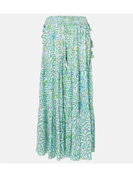Pantaloni Poupette St Barth cu imagine verde