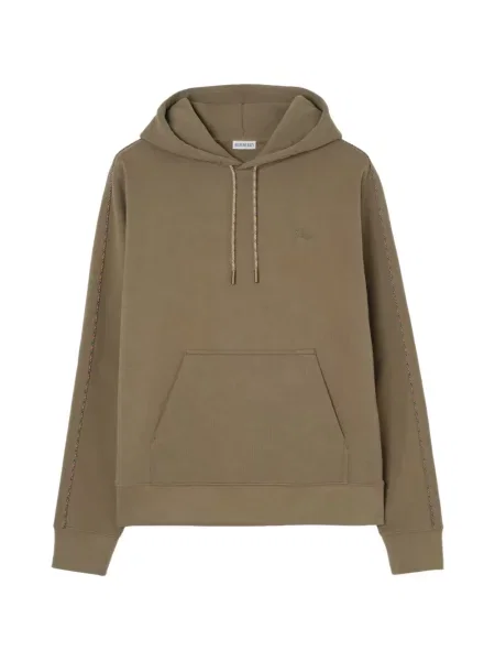 Hanorac cu glugă Burberry în carouri maro