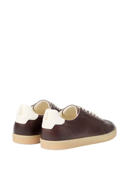 Sneakerși Brunello Cucinelli din piele maro
