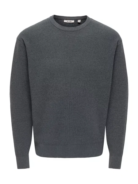 Only & Sons Pulover ONSRodger închis gri