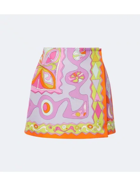Fustă Pucci din țesătură twill plic