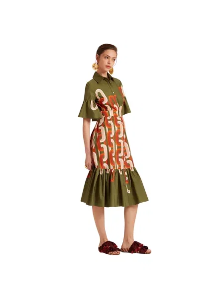 Sukienka midi La Doublej do kolan garniturowa