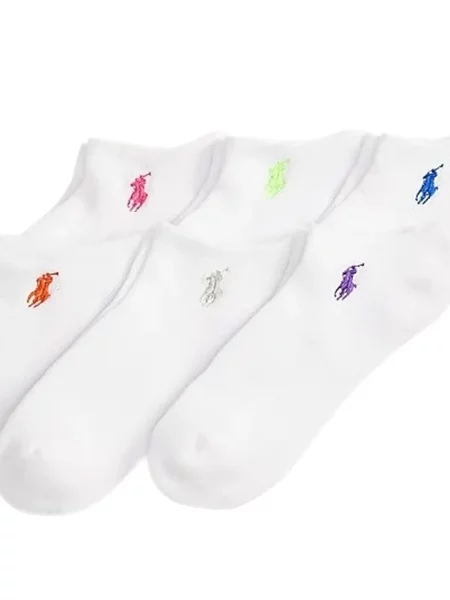 Hímzett zokni Ralph Lauren Collection fehér