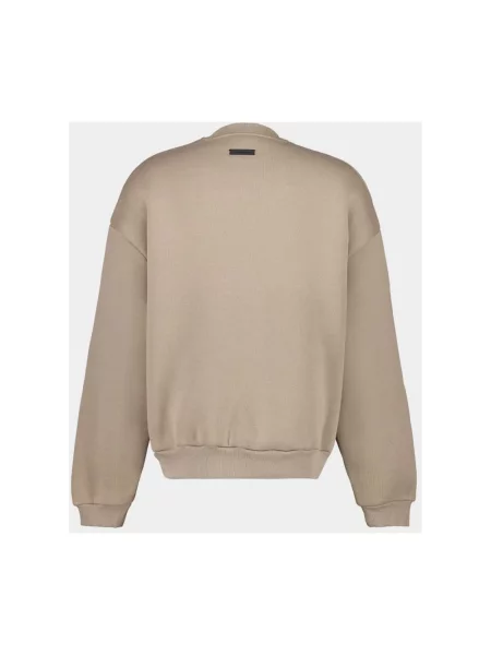 Bluza Fear Of God z okrągłym dekoltem z logo beżowa