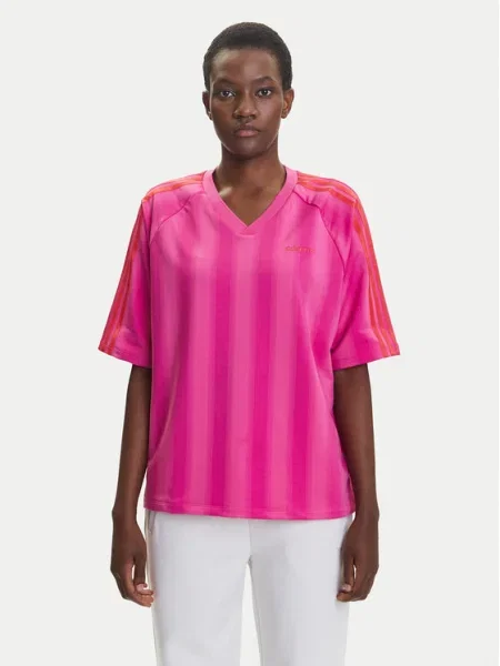 Тениска adidas Originals Linear Tee дамска лилаво розово