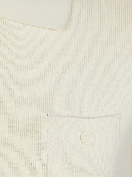 Πλεκτό polo Mm6 Maison Margiela λευκό