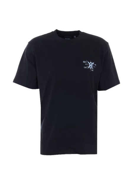 Tricou Daily Paper cu decolteu rotund negru