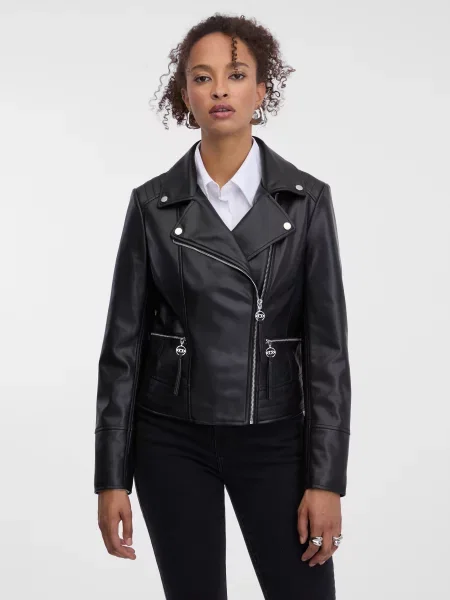 Geanta de piele Orsay negru