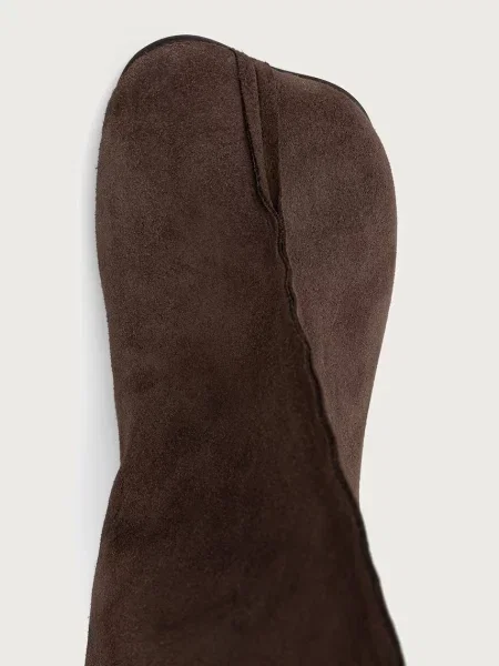 Maison Margiela csizma női velúr barna