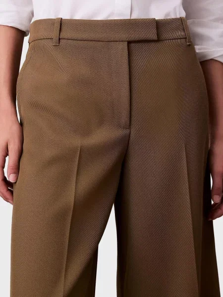 Шерстяные брюки Calvin Klein коричневые