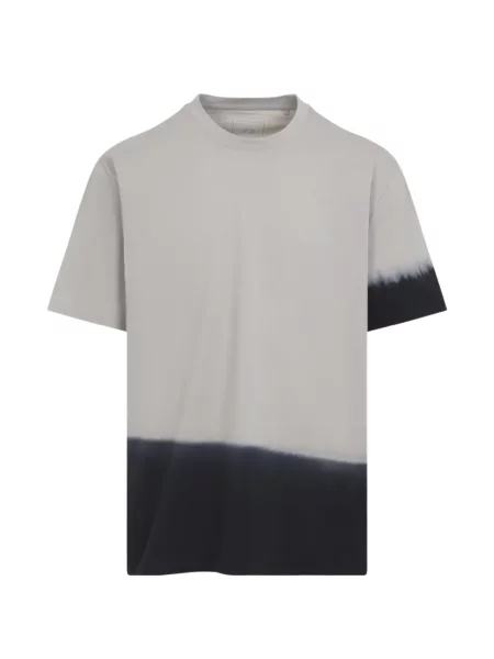 Tricou Y-3 cu imagine tie dye cu legături maro