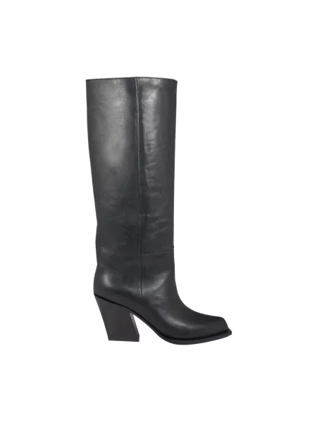 Lniane buty do kostki Vic Matie czarne