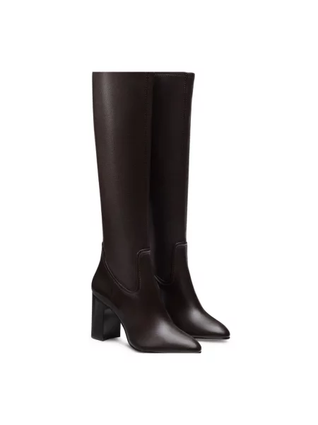Botki Stuart Weitzman skórzane brązowe