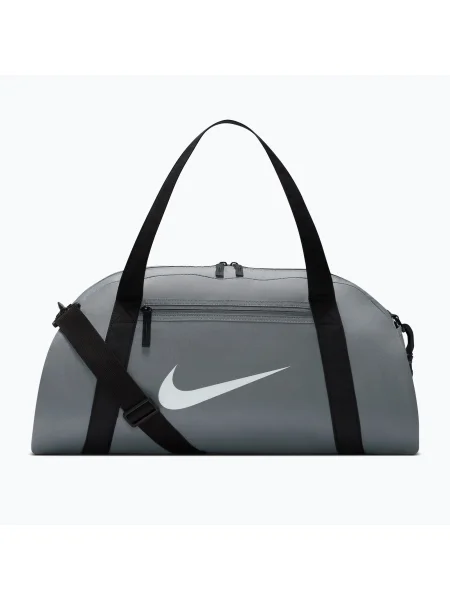 Тренувальна сумка Nike Gym Club 24 l smoke grey/black/white біла