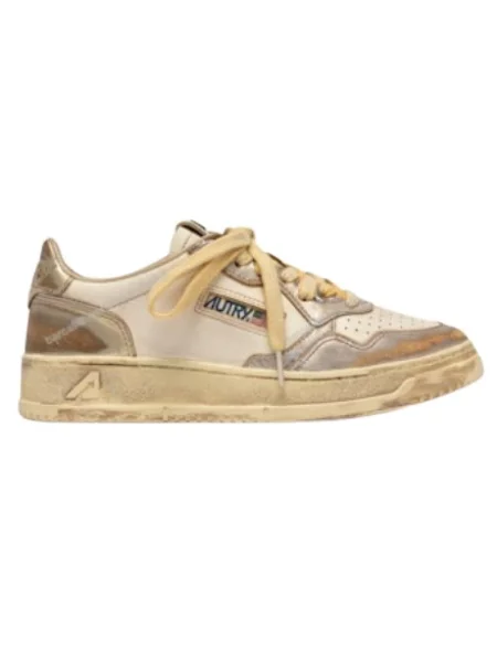 Sneakersy Autry skórzane retro brązowe