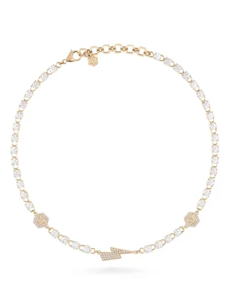 Colier Philipp Plein de cristal auriu