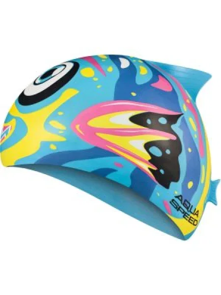 Detské plavecké čiapky AQUA SPEED ZOO Ryba žltá