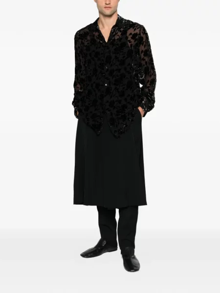 Cămașă Ann Demeulemeester cu model floral negru