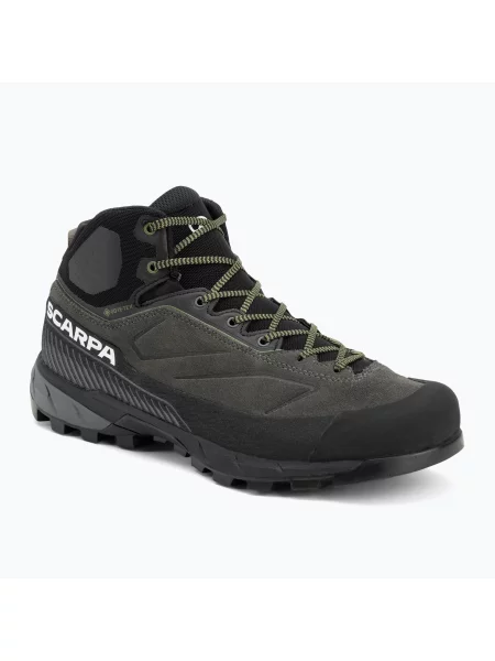 Încălțăminte de abordare pentru bărbați SCARPA Rapid XT Mid GTX shark/military