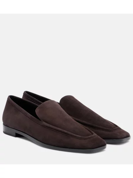 Pantofi loafer A.emery din piele de căprioară maro