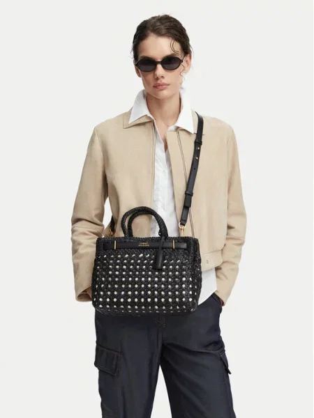 Tommy Hilfiger torba za žene kožna crna