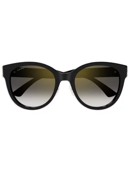 Ochelari de soare ochi de pisică Cartier Eyewear negru